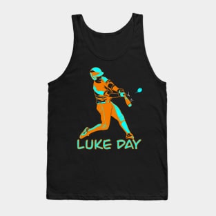 LUKE DAY RETRO BASEBALL PLAYER Tank Top